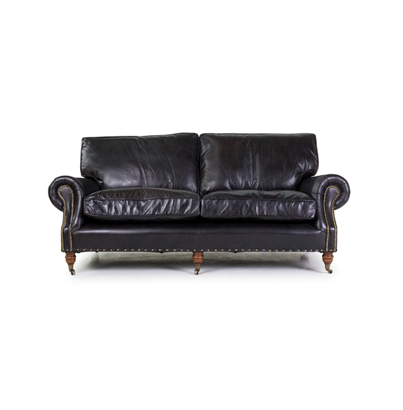 Balmoral Three Seater in Riders Black 1x2.