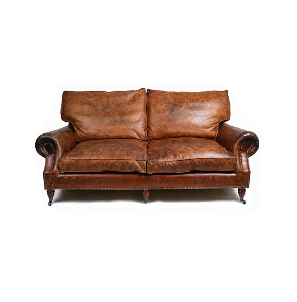 Balmoral Three Seater in Vintage Cigar 3.