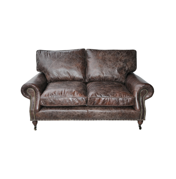 Balmoral Two Seater in Biker Tan