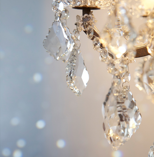 Crystal Floor Lamp Detail.