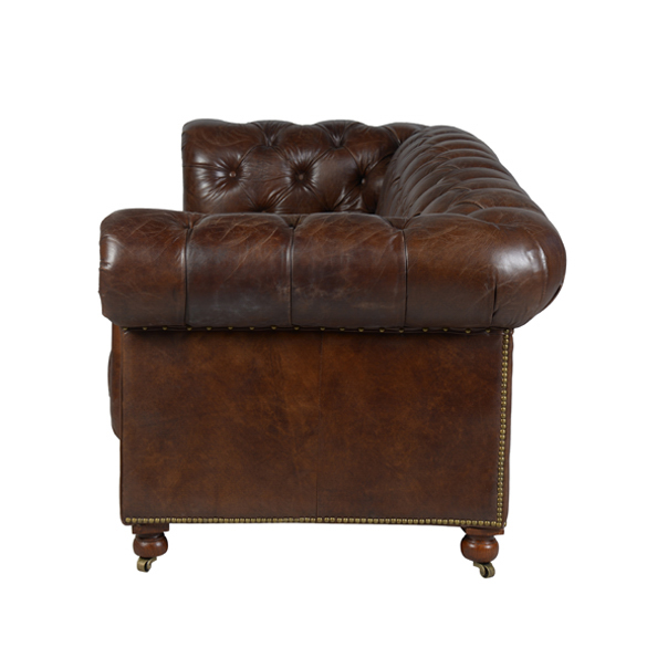 Kensington Three Seater in Vintage Cigar 3