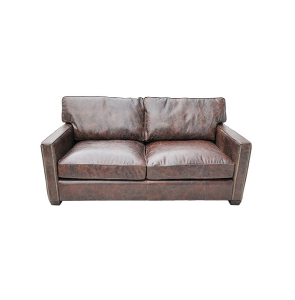 Viscount William Two Seater in Biker Tan 222