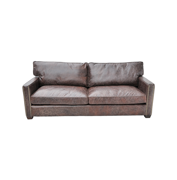 Viscount William Two Seater in Biker Tan 5.