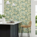 amara butterfly fountain green wallpaper