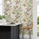 chinoiserie hall line chintz wallpaper