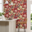 emperoer peony cinabar red wallpaper